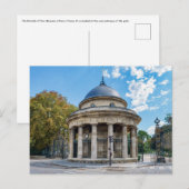 De Rotunda van Monceau Park in Parijs, Frankrijk Briefkaart (Voorkant / Achterkant)