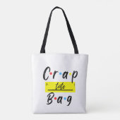 De rotzooi tas Funny minimalistische boodschappent (Achterkant)