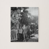 De Roundhouse Gals  locomotief Legpuzzel (Verticaal)