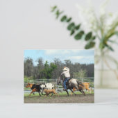 De Roundup - Cowboy Briefkaart (Staand voorkant)