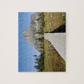 De route naar het uitzicht van het Verborgen meer Legpuzzel (Verticaal)