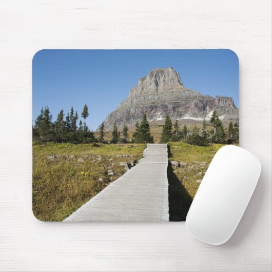 De route naar het uitzicht van het Verborgen meer Muismat (Met muis)