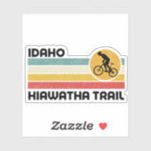 De Route van de Hiawatha - Schitterende mountainbi Sticker (Vel)
