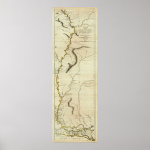 De route van de Mississipi Poster