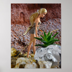 De route verkennen. poster