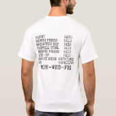 De routine van het oude schoolpark Reg park T-shirt (Achterkant)