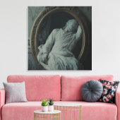 De rouw daarna – gotische Victoriaanse canvas kuns Afdruk (Insitu (Woonkamer))