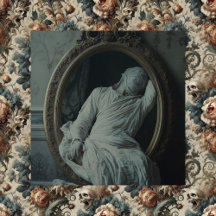 De rouw daarna – gotische Victoriaanse canvas kuns