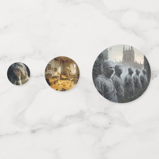 De rouw na de Galerij - Arcane Fine Arts Conf Confetti (Achterkanten)