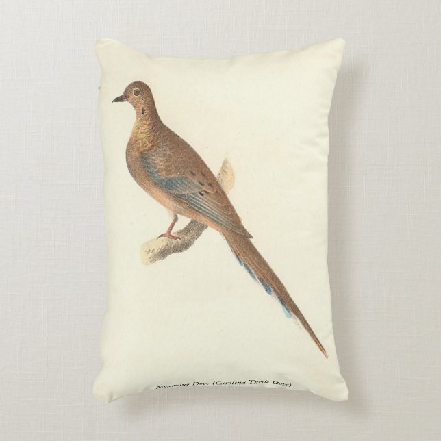 De rouwduif (Carolina Turtle Dove) NY Birds Accent Kussen (Voorkant(Verticaal))