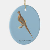 De rouwduif (Carolina Turtle Dove) NY Birds Keramisch Ornament (Rechts)