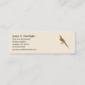 De rouwduif (Carolina Turtle Dove) NY Birds Mini Visitekaartje (Achterkant)