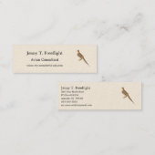 De rouwduif (Carolina Turtle Dove) NY Birds Mini Visitekaartje (Voorkant / Achterkant)