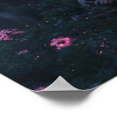De rouwende engel | Bioluminescente begraafplaats  Poster (Hoek)