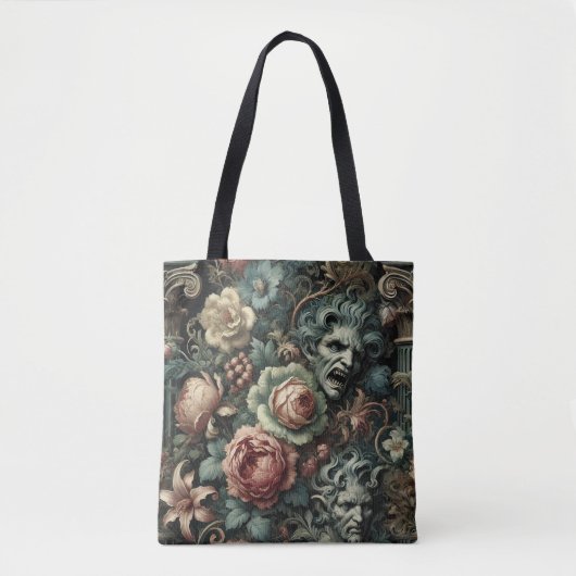 ⚰️ De rouwraad – Gotisch Victoriaans Tote Bag (Voorkant)
