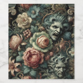 ⚰️ De rouwraad – Gotisch Victoriaans Wijn Etiket (Enkel label)