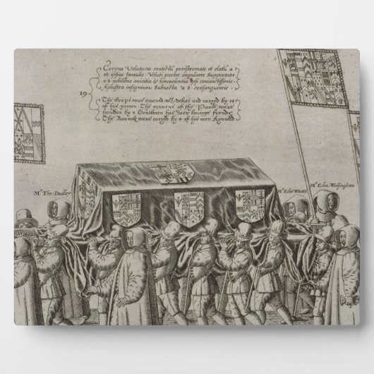 De rouwstoet van Sir Philip Sidney (1554-158 Fotoplaat (Voorkant)