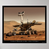 De Rover-kans op Mars Poster (Voorkant)