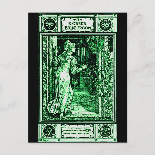 De roverbruidegom van Grimm Briefkaart (Voorkant)