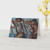De Rowers (door Hans von Marées) Kaart (Gele Bloem)