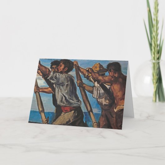 De Rowers (door Hans von Marées) Kaart (Voorkant)