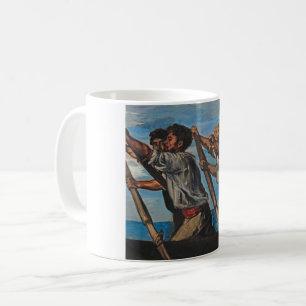 De Rowers (door Hans von Marées) Koffiemok