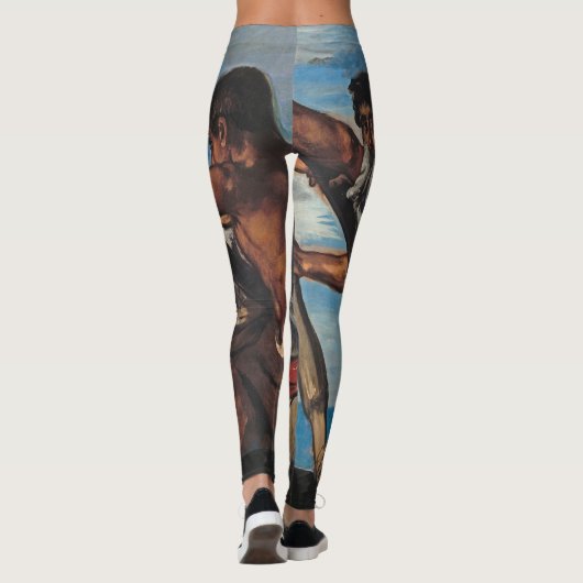 De Rowers (door Hans von Marées) Leggings (Achterkant)