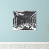 De Royal Banquet, illustratie Canvas Afdruk (Insitu (Houten vloer))