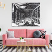 De Royal Banquet, illustratie Canvas Afdruk (Insitu (Woonkamer))