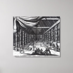 De Royal Banquet, illustratie Canvas Afdruk
