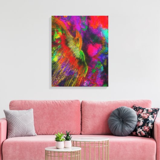 De Royal Bird Fine Art Canvas Print (Insitu (Woonkamer))