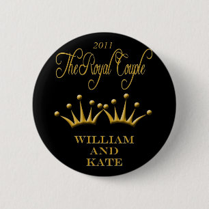 De Royal Couple William en Kate Souvenier Button