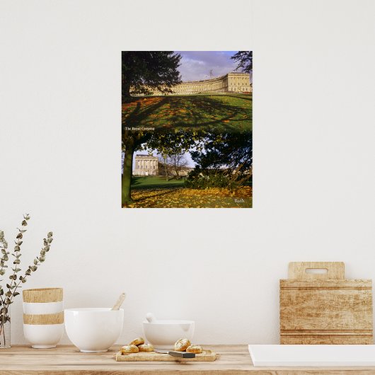 De Royal Crescent, Bath. Poster (Keuken)