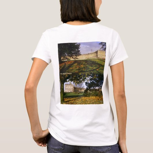 De Royal Crescent, Bath. T-shirt (Achterkant)