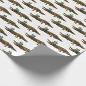 De Royal Croc - Alligator met juwelen en kroon Cadeaupapier (Hoek)