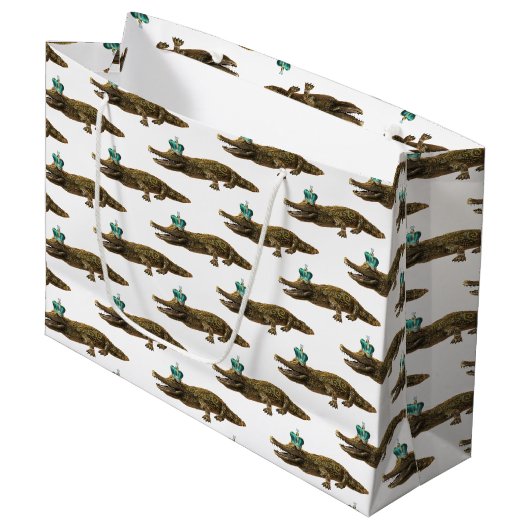 De Royal Croc - Jewel Alligator Groot Cadeauzakje (Voorkant Gekanteld)