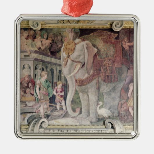De Royal Elephant Metalen Ornament (Voorkant)
