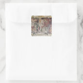 De Royal Elephant Vierkante Sticker (Tas)