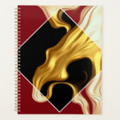 De Royal Flow Planner: Koninklijk Rood & Goud QR Planner (Voorkant)