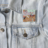 De Royal Hunt Vierkante Button 5,1 Cm (In situ)