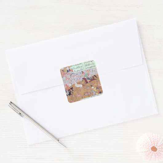 De Royal Hunt Vierkante Sticker (Envelop)