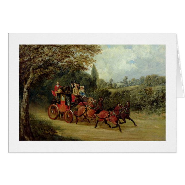 De Royal Mail Coach met Passengers (olie op canva) (Voorkant Horizontaal)