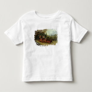De Royal Mail Coach met Passengers (olie op canva) Kinder Shirts