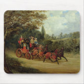 De Royal Mail Coach met Passengers (olie op canva) Muismat (Voorkant)