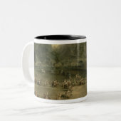 De Royal Parade Tweekleurige Koffiemok (Voorkant links)