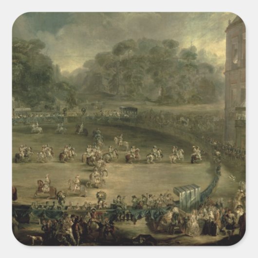 De Royal Parade Vierkante Sticker (Voorkant)