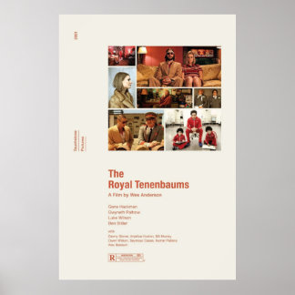 De Royal Tenenbaums Poster