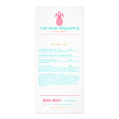 De roze ananas reclamekaart (Achterkant)