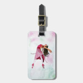 De Roze Ballerina Bagagelabel (Voorkant verticaal)