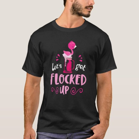 De roze Beer Flamingo Lets krijgen opgesloten Part T-shirt (Voorkant)